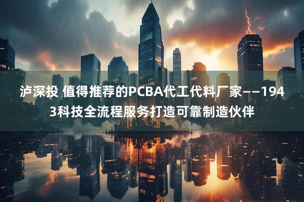 泸深投 值得推荐的PCBA代工代料厂家——1943科技全流程服务打造可靠制造伙伴