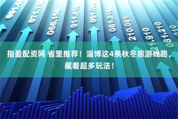 指盈配资网 省里推荐!淄博这4条秋冬旅游线路,藏着超多玩法!